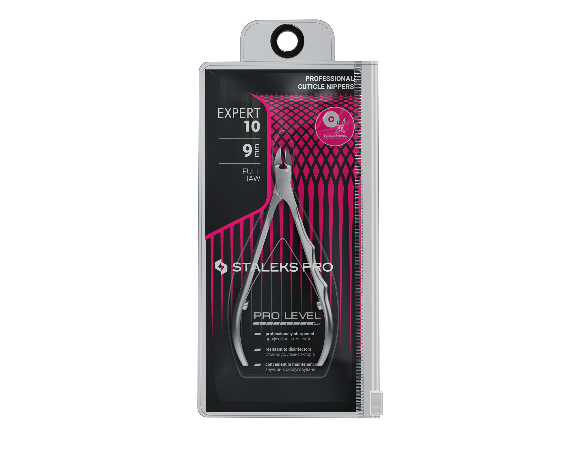 STALEKS PRO Expert Cuticle Nippers, model NE-10-9 (9mm edge)
