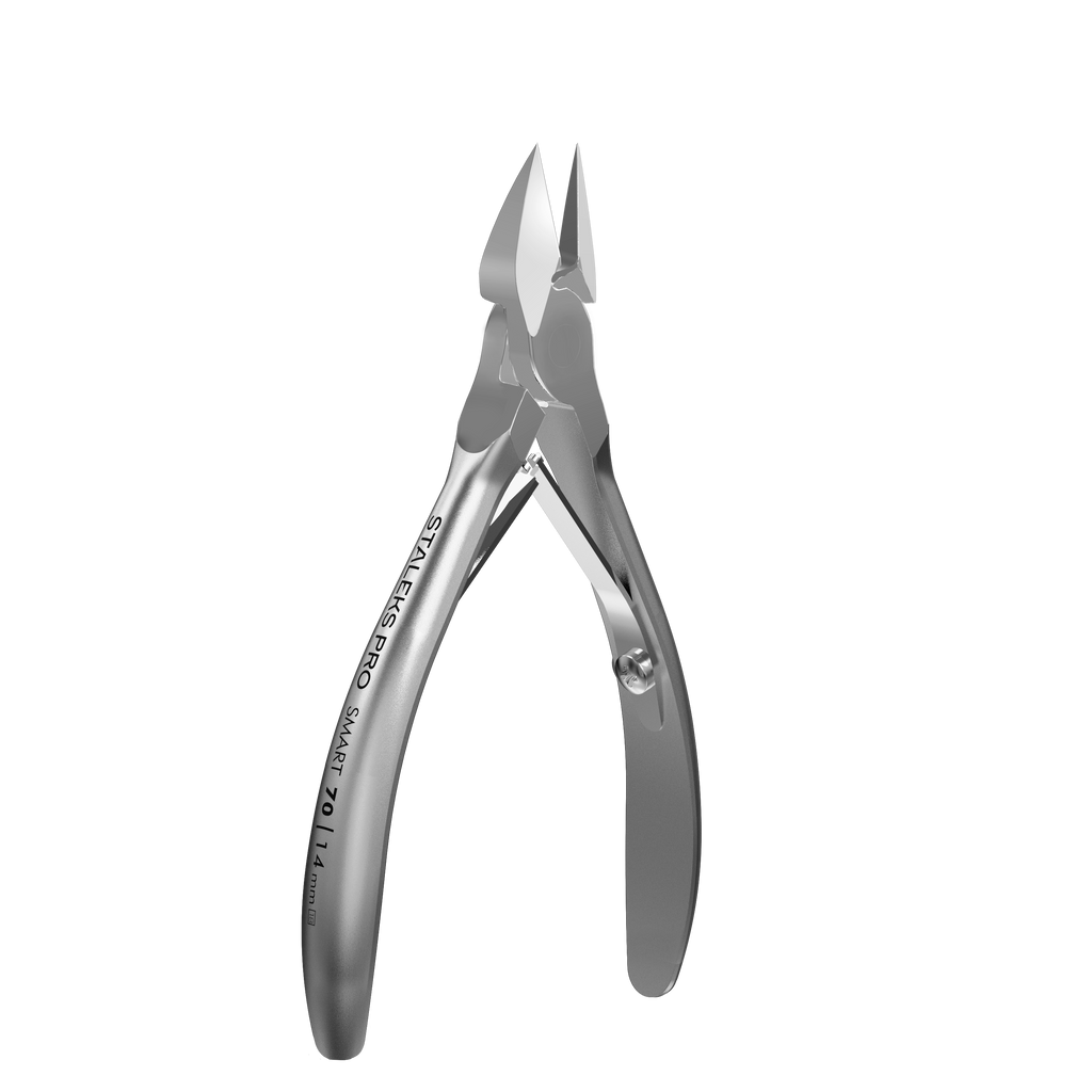 STALEKS Pedicure Nippers for Nails, model SMART NS-70-14 (14mm edge)