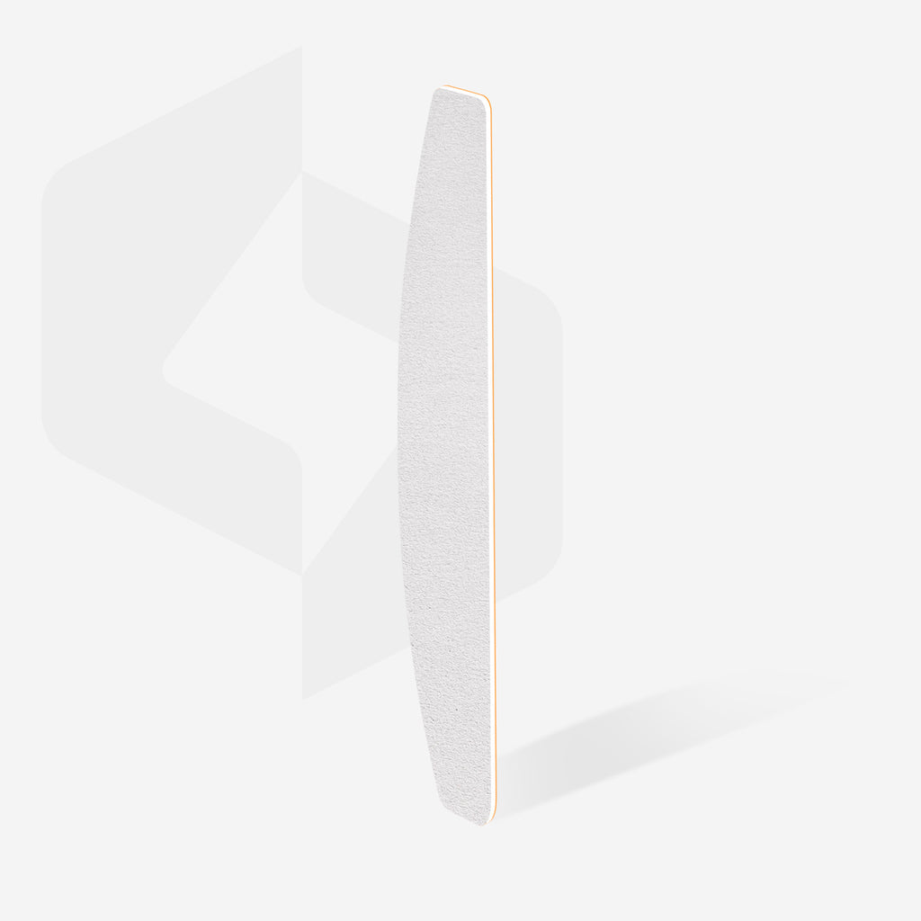 Disposable white files for crescent nail file on a soft foam layer EXPERT 40 150 grit (30 pcs)